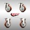 Service Caster 4 Inch 316SS Maroon Polyurethane Wheel Swivel Top Plate Caster Rigid SCC, 2PK SCC-SS31620S414-PPUB-MRN-2-R-2 - alternate 4